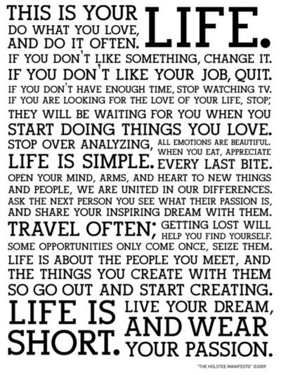 Live Life Tattoo Quotes on Life Quotes To Live By For Facebook  This Is Life